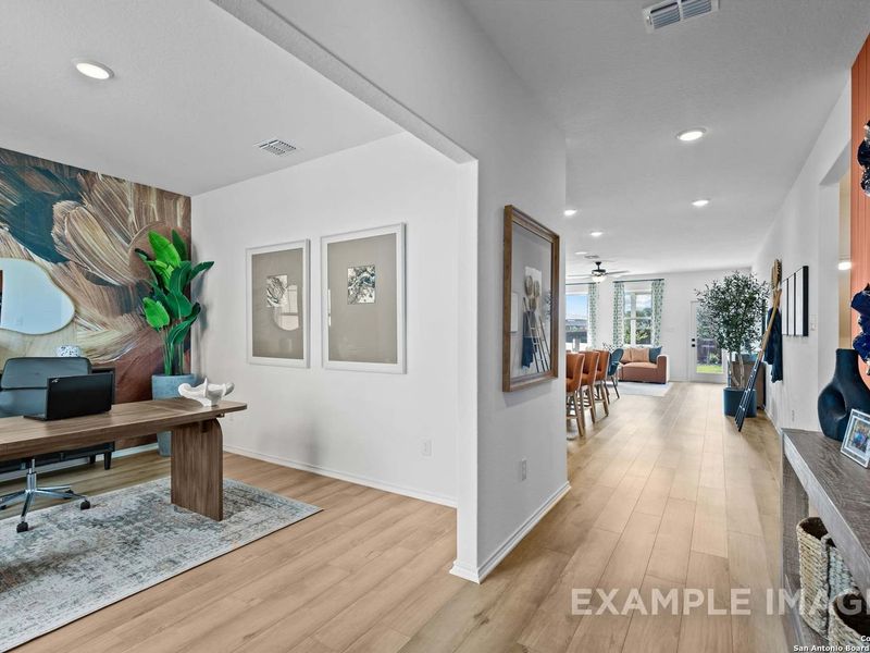 Furnished interior view inside a new home in Bricewood, San Antonio (Image 23).