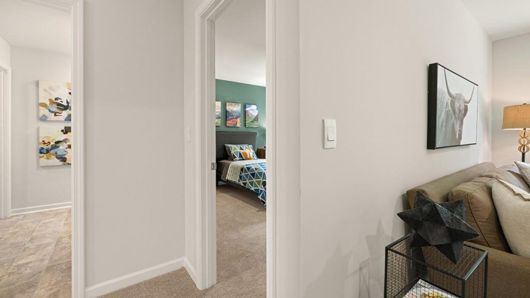 Furnished interior view inside a new home in Braselton Village, Braselton (Image 36). Furnished interior view inside a new home in Braselton Village, Braselton (Image 36).