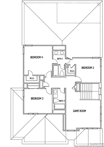 2D floor plan layout of this home in Crown Ridge Manor, San Antonio, TX (Image 2). 2D floor plan layout of this home in Crown Ridge Manor, San Antonio, TX (Image 2).