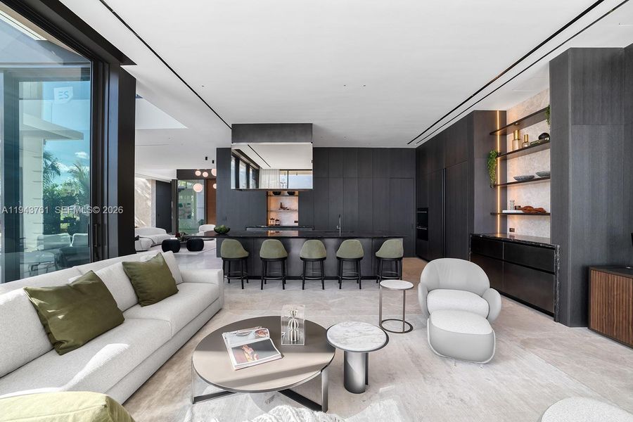 Furnished interior view inside a new home in , Miami Beach (Image 13).