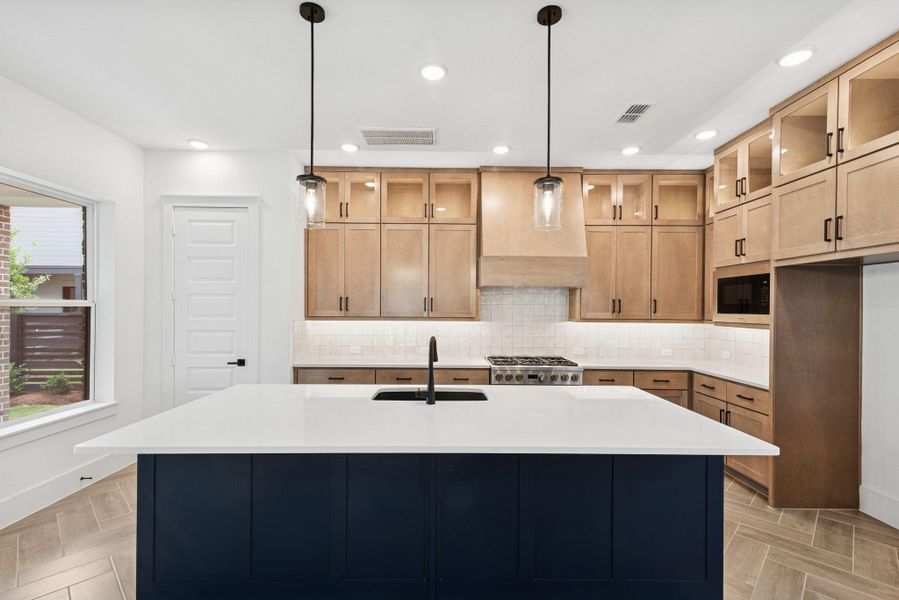 Furnished interior view inside a new home in Easthaven at Bridgeland Central - Vision Collection, Cypress (Image 10).