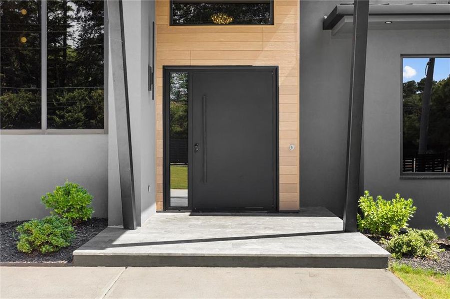 Exterior details and patio area of a home in , Sugar Hill (Image 37).