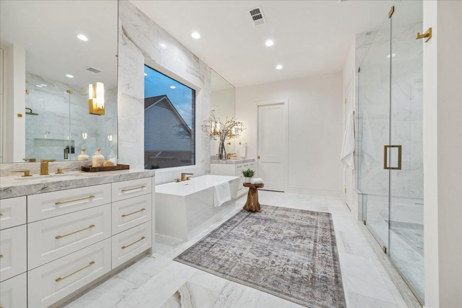 Furnished interior view inside a new home in , West University Place (Image 27).