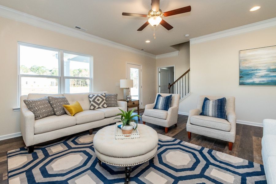 Furnished interior view inside a new home in The Oaks, Clarksville (Image 14).