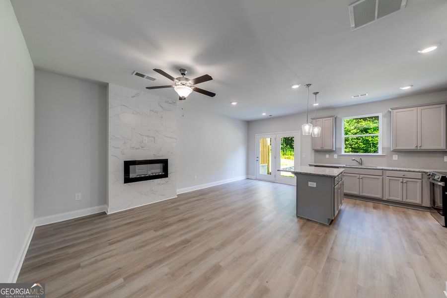 Spacious, unfurnished interior of a new home in Chimney Oaks Townhomes, Homer (Image 11). Spacious, unfurnished interior of a new home in Chimney Oaks Townhomes, Homer (Image 11).