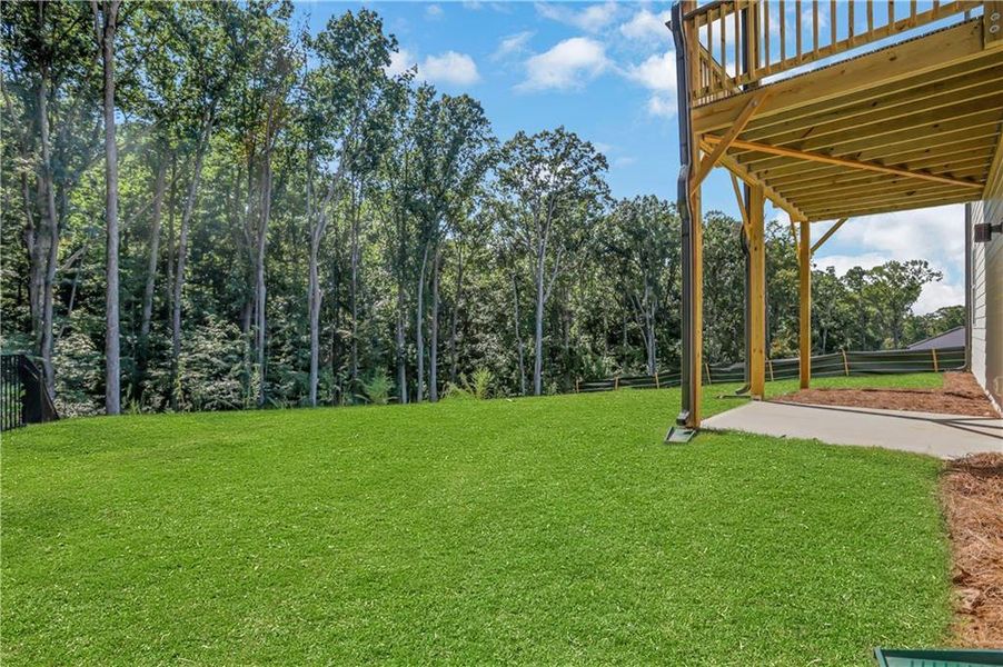 Exterior details and patio area of a home in Easton Walk, Lawrenceville (Image 4).
