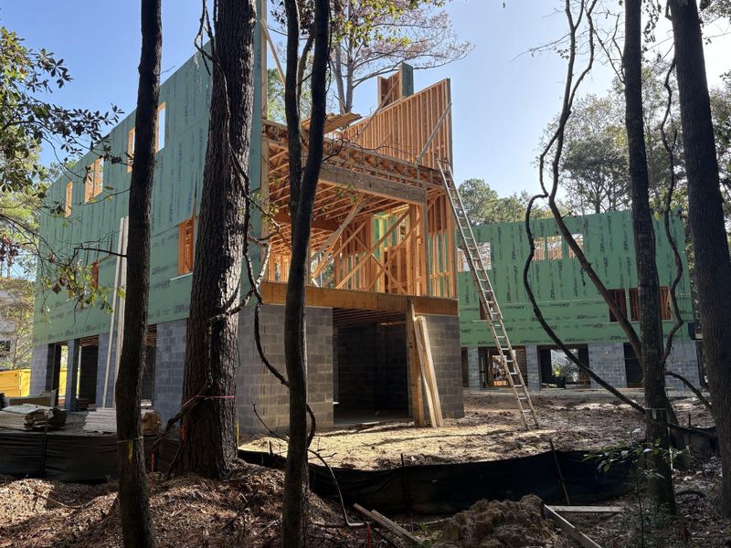 In-progress construction of a new home in The Preserve at Pennys Creek, Johns Island, SC (Image 13).