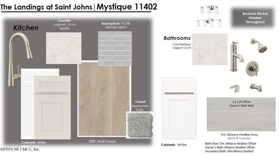 Sample of building materials used in homes in The Landings at Saint Johns, St. Johns (Image 25).