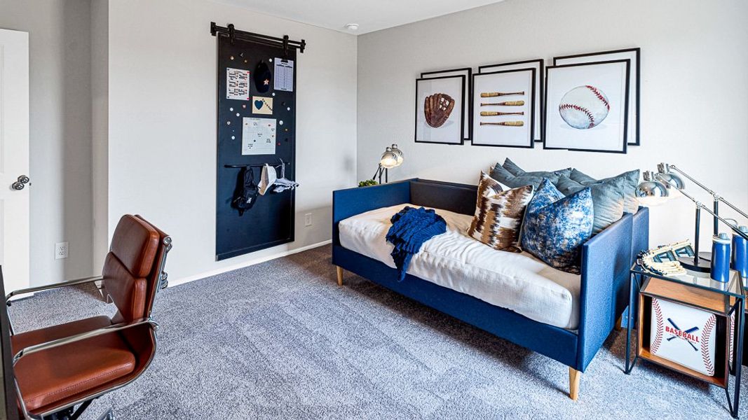 Furnished interior view inside a new home in Raburn Reserve 50s, Tomball (Image 29).