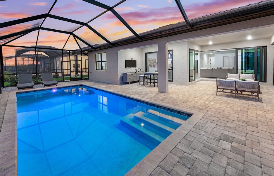 Screened-in pool Screened-in pool