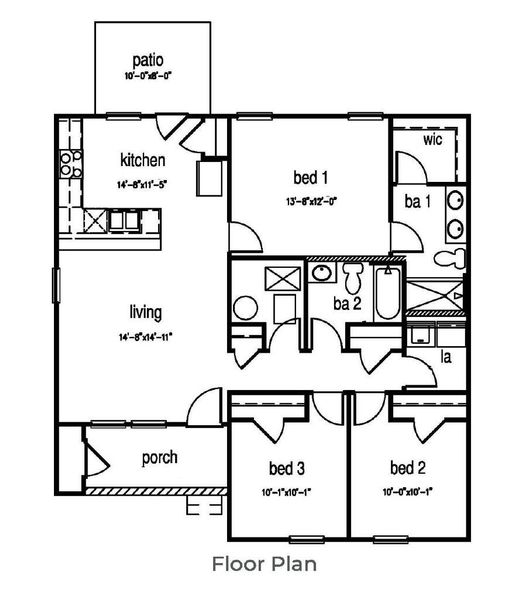 2D floor plan layout of this home in The Park at Wilkinson, Orangeburg, SC (Image 2). 2D floor plan layout of this home in The Park at Wilkinson, Orangeburg, SC (Image 2).