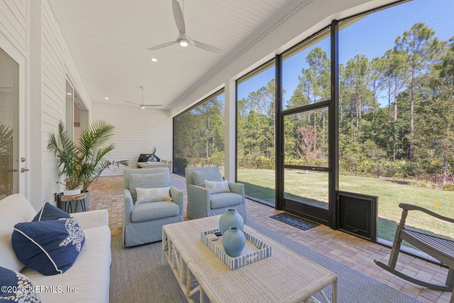 Exterior details and patio area of a home in Nocatee, Ponte Vedra (Image 30).