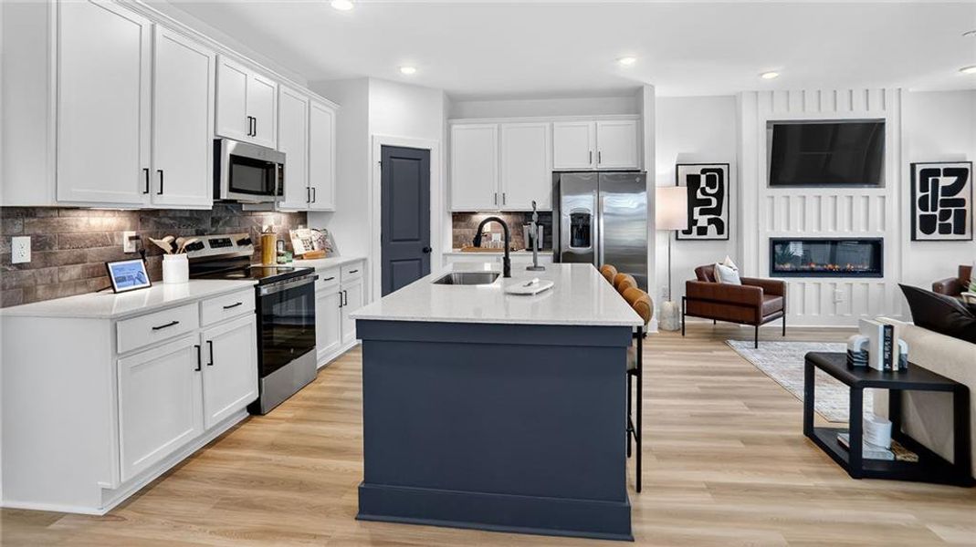 Furnished interior view inside a new home in Governors Parc, Kennesaw (Image 22).