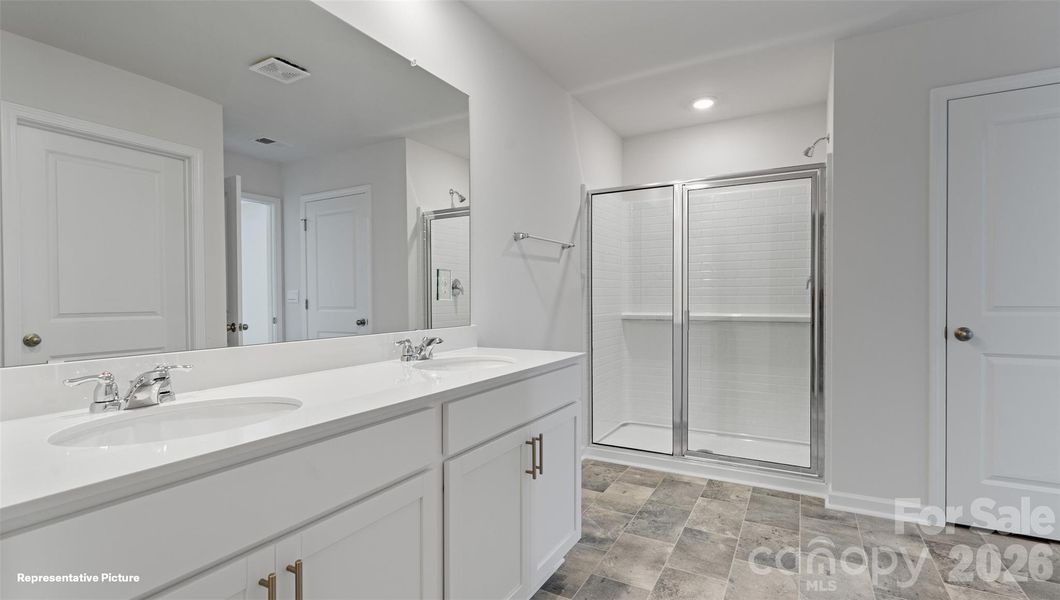 Furnished interior view inside a new home in The Hamptons at Hickory, Hickory (Image 10).
