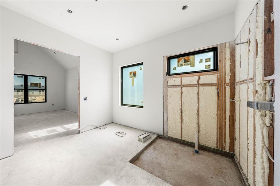 In-progress construction of a new home in , Woodway, TX (Image 24).