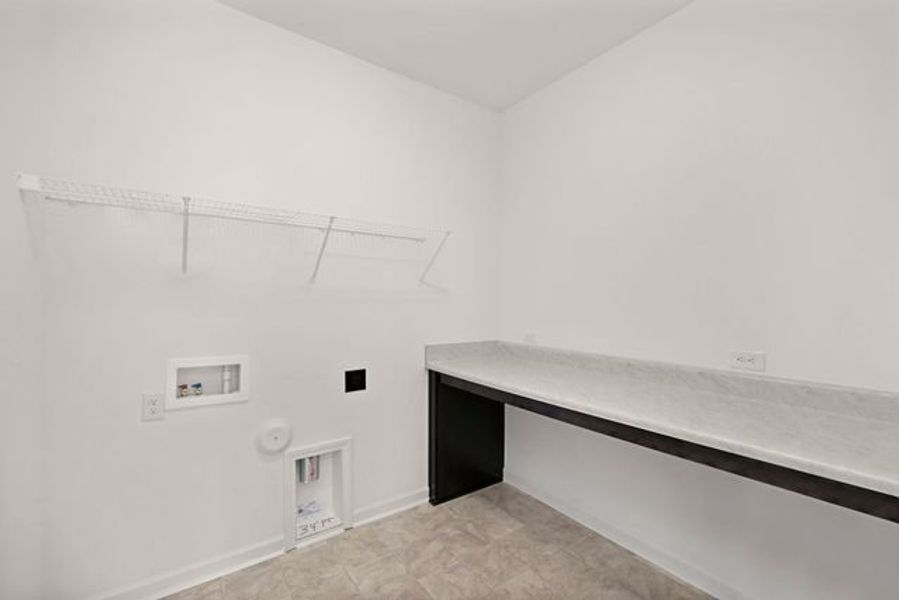 Representative unfurnished interior of a home built from the Dobson by True Homes in Harpers Landing, Walkertown (Image 20).