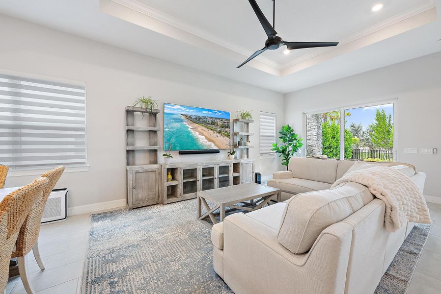 Furnished interior view inside a new home in Avondale at Avenir, Palm Beach Gardens (Image 12).