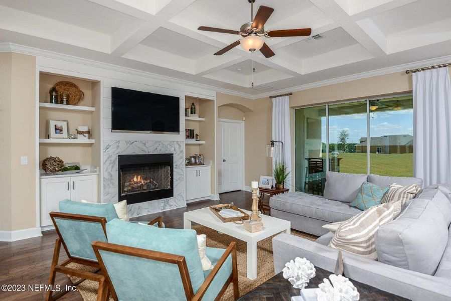 Furnished interior view inside a new home in , Orange Park (Image 7).