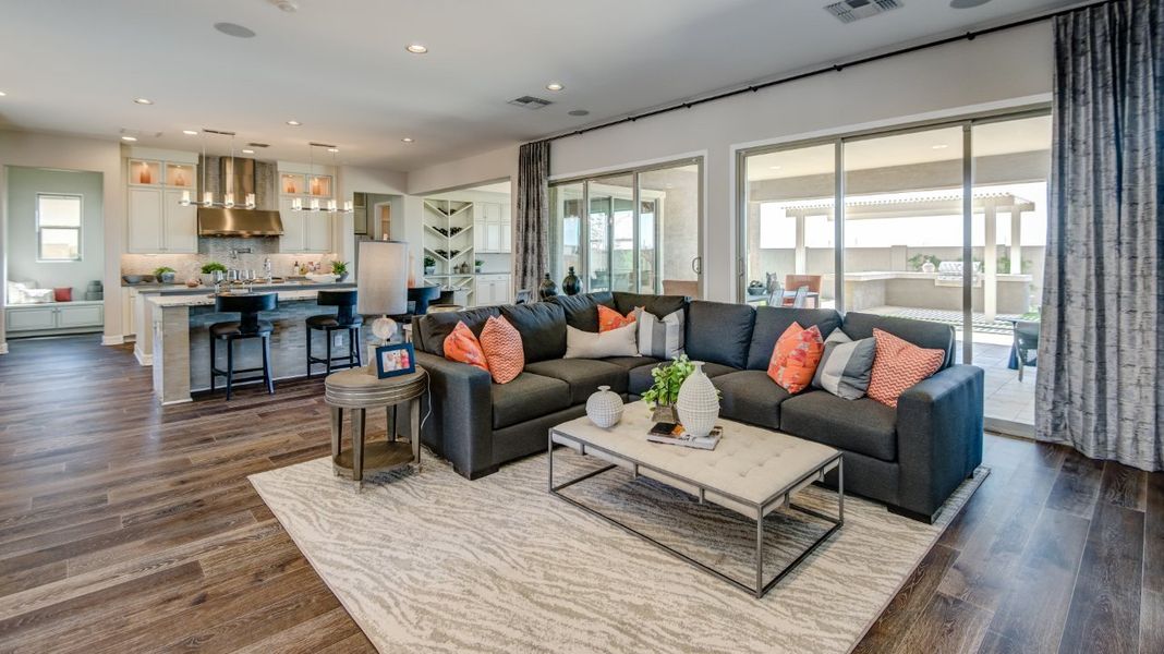 Furnished interior view inside a new home in Elegance at Eastmark, Mesa (Image 43).
