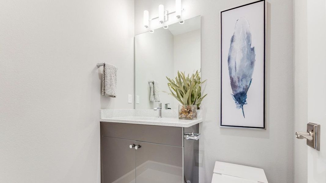 Powder Room - Model shown is in a sister community Powder Room - Model shown is in a sister community