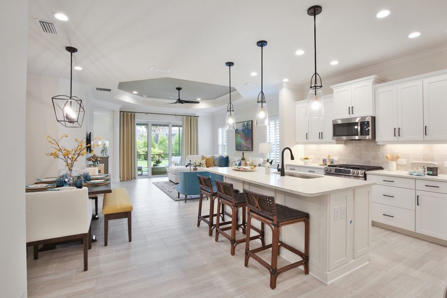 Representative furnished interior of a home built from the Tidewinds 2 by Neal Communities in Boca Royale Golf & Country Club at Wellen Park, Englewood (Image 6).