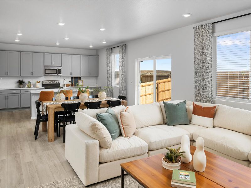 Furnished interior view inside a new home in Lorson Ranch : The Springs Collection, Colorado Springs (Image 6).