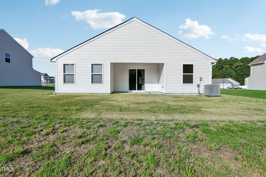 Rear of the home