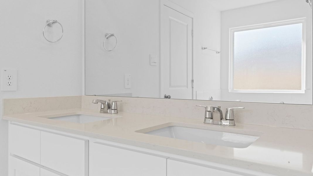 Close-up of interior finishes inside a home in Caldwell Crossing, Iowa Colony (Image 11).