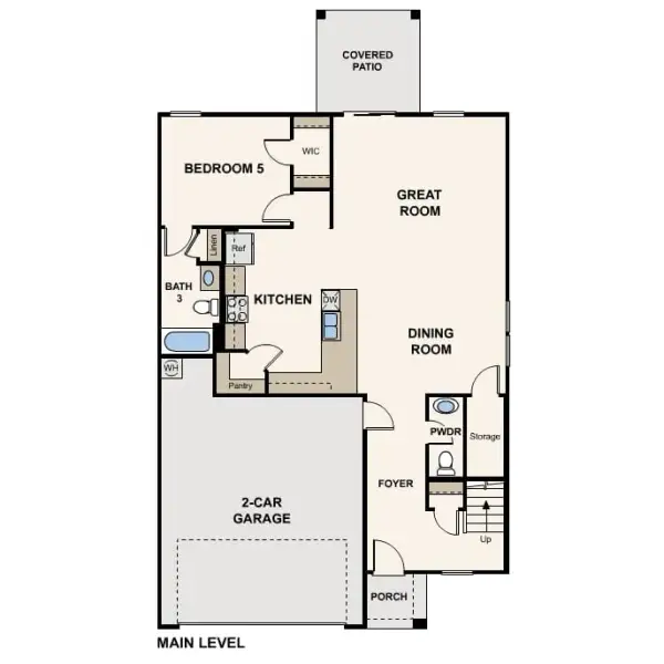 2D floor plan layout for the Stetson by Century Complete in Rincon Grove at Rocking K, Vail, AZ (Image 2). 2D floor plan layout for the Stetson by Century Complete in Rincon Grove at Rocking K, Vail, AZ (Image 2).