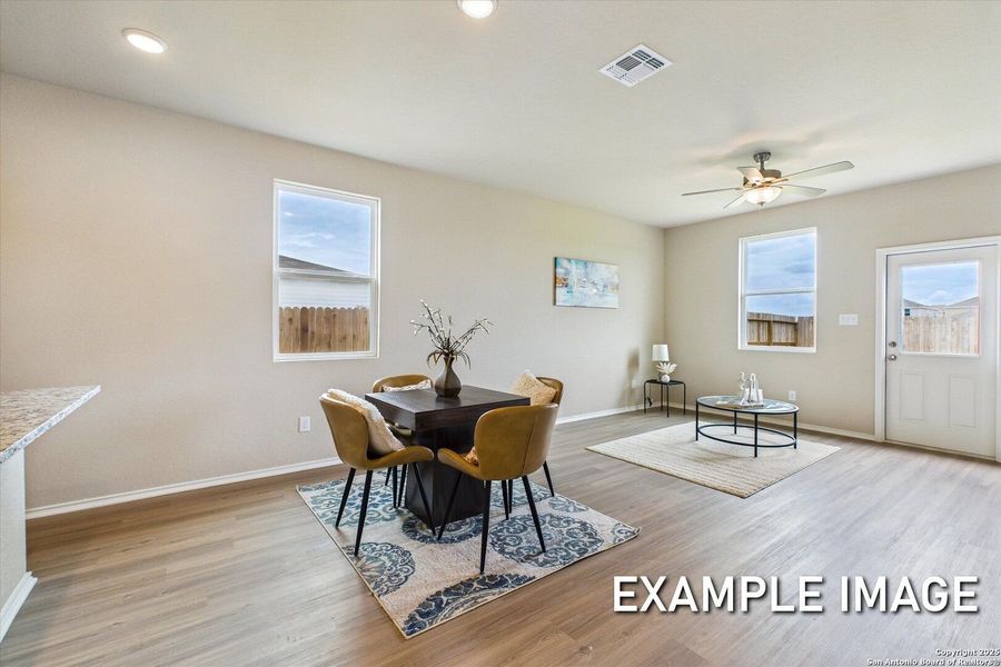 Furnished interior view inside a new home in Agave, San Antonio (Image 11).