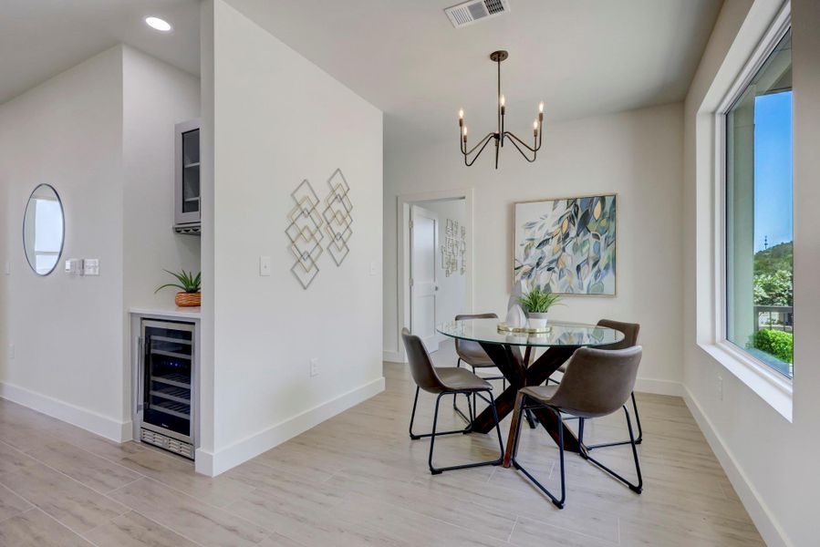 VIEW INTO DINING AREA AND TWO GUEST BEDROOMS ON THIS SIDE OF THE CONDO. VIEW INTO DINING AREA AND TWO GUEST BEDROOMS ON THIS SIDE OF THE CONDO.