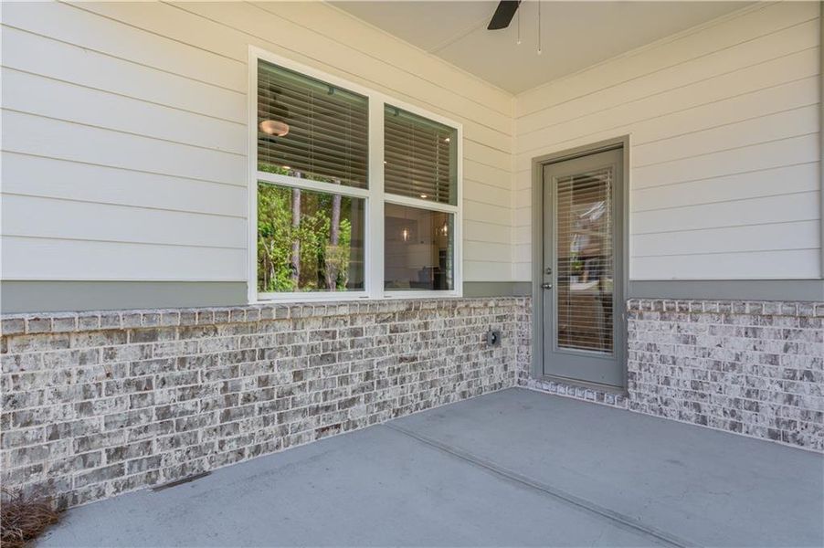 Exterior details and patio area of a home in , Flowery Branch (Image 4).