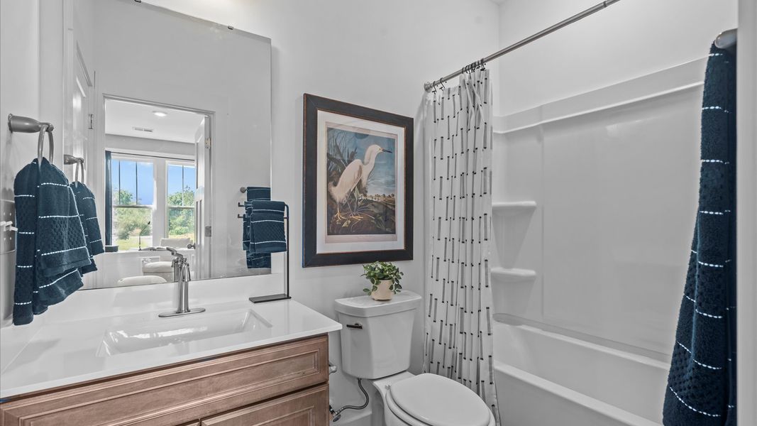 Furnished interior view inside a new home in Kayfield at Midway, Anderson (Image 25).