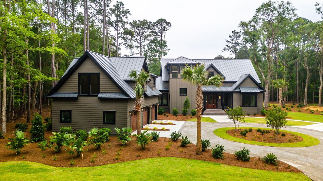 Front exterior of a new home in , Johns Island, SC, highlighting curb appeal (Image 34).