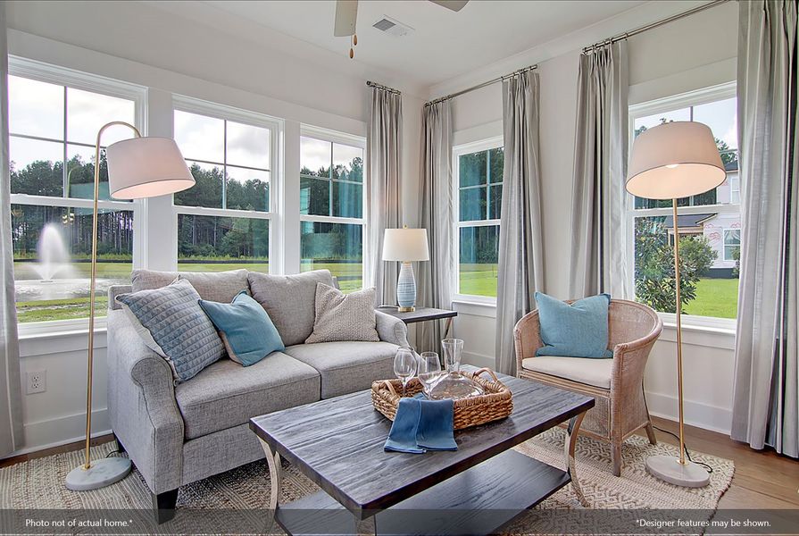 Furnished interior view inside a new home in Indigo at Abbey Preserve, Wilmington (Image 8).