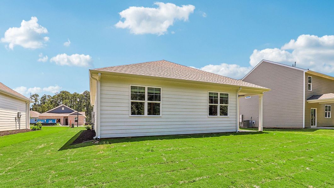 Exterior details and patio area of a home in Sease's Pond, Gilbert (Image 3).