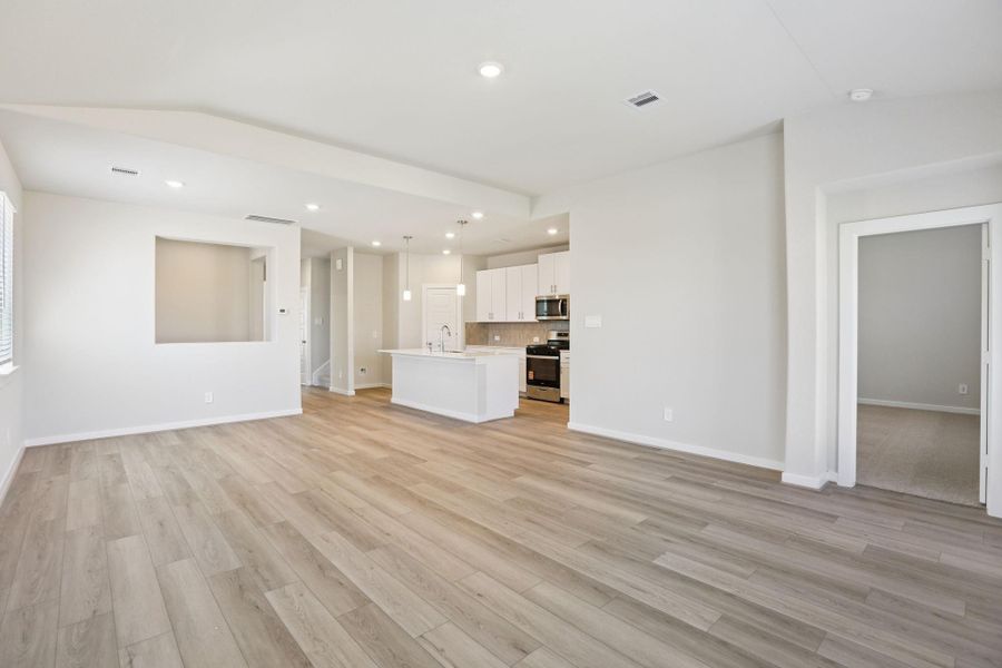 Photos are not of the actual home, but are photos of the builder home with same floorplan with similar interior finishes.