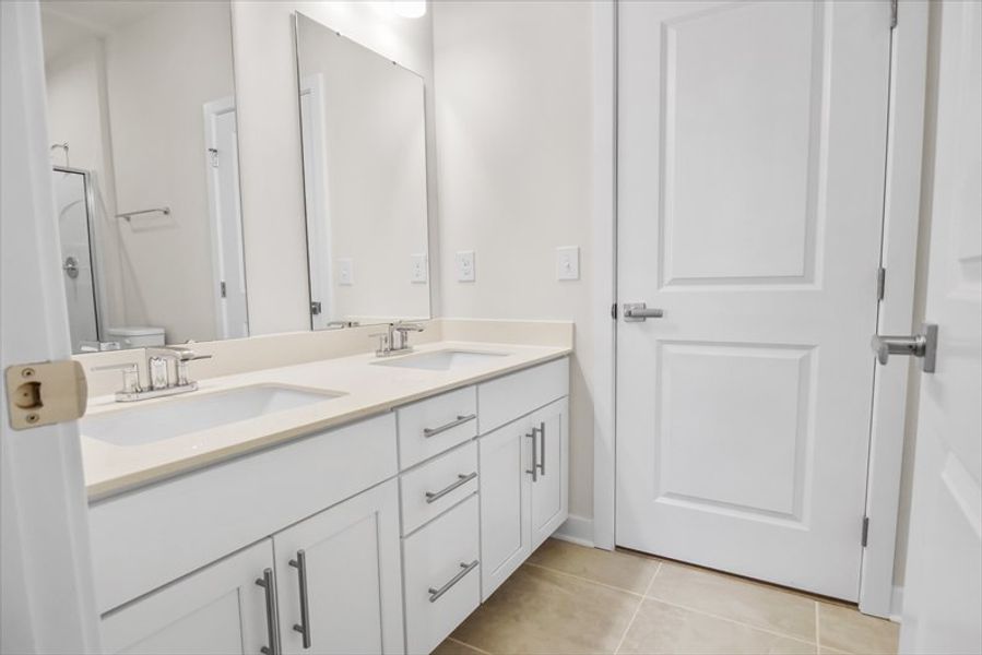 Furnished interior view inside a new home in Canterbrook Farms Ranches, Fountain Inn (Image 9).