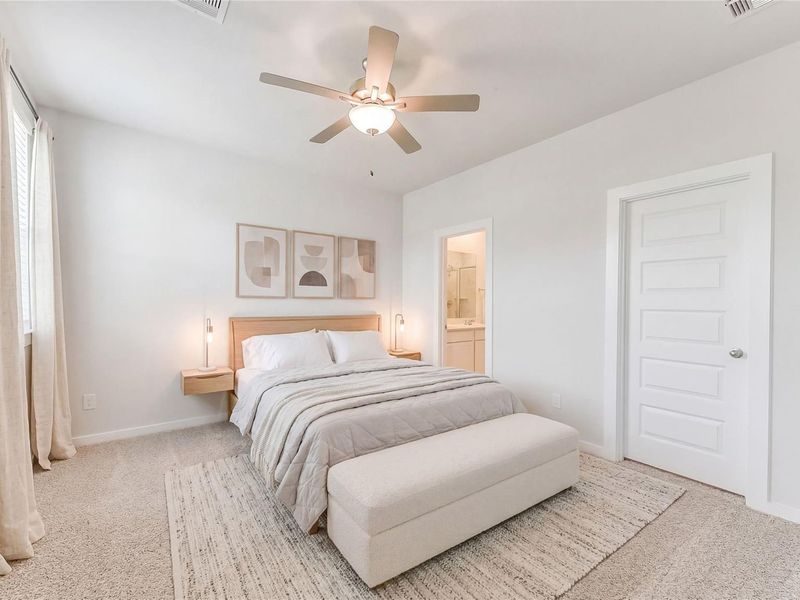 Furnished interior view inside a new home in Liberty Estates, Cleveland (Image 18).