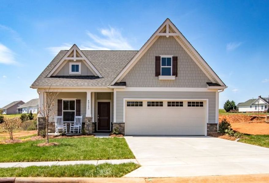 Representative exterior photo of a completed home built from the TA1600 by True Homes in Edgewater - The Groves, Lancaster, SC (Image 1). Representative exterior photo of a completed home built from the TA1600 by True Homes in Edgewater - The Groves, Lancaster, SC (Image 1).
