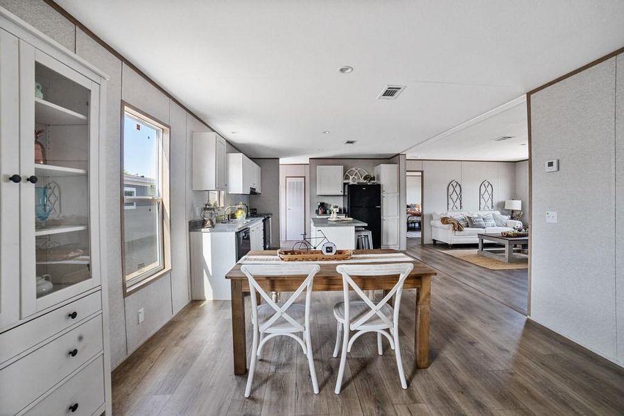 Furnished interior view inside a new home in , Sunset (Image 15). Furnished interior view inside a new home in , Sunset (Image 15).