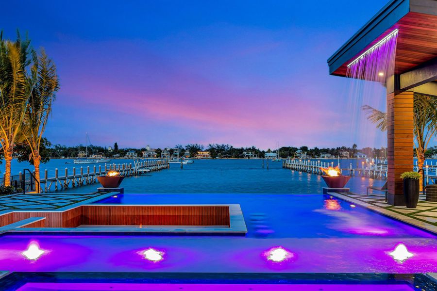 Exterior details and patio area of a home in , Lantana (Image 57).