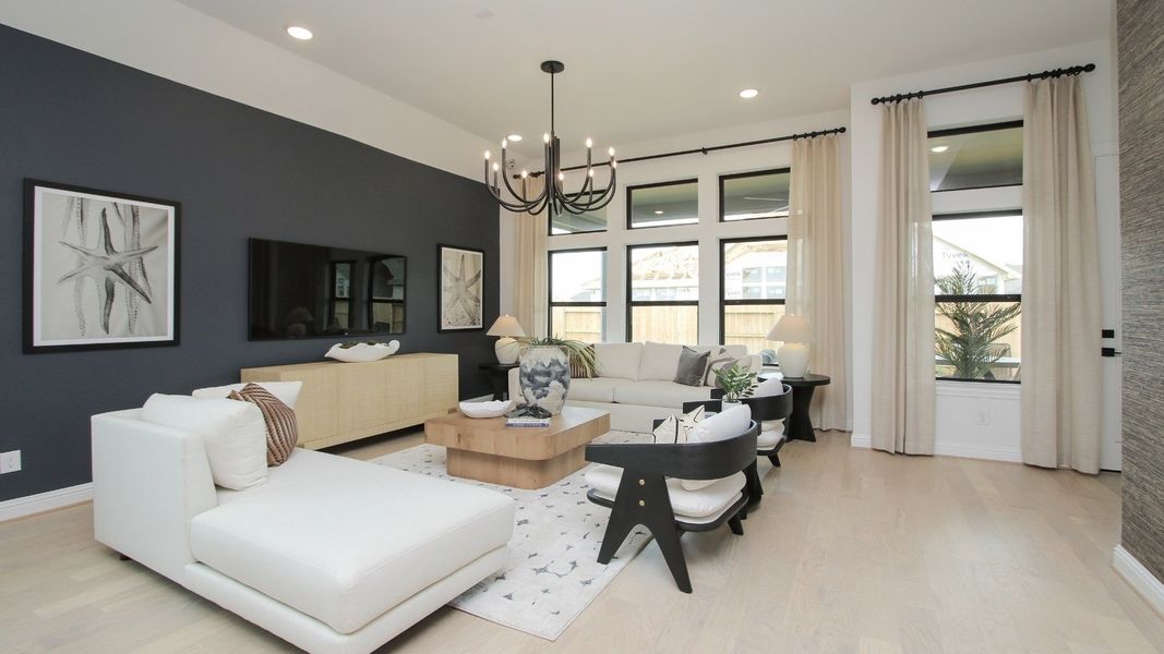 Representative furnished interior of a home built from the Willow by DRB Homes in Brookewater, Rosenberg (Image 8).