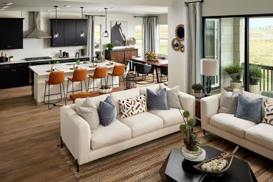 Representative furnished interior of a home built from the 3503 by Tri Pointe Homes in Sterling Ranch, Littleton (Image 3).