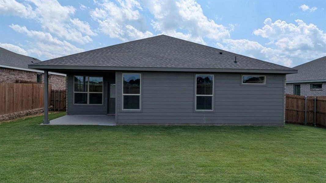 Front exterior of a new home in Lankford Farms, Cleburne, TX, highlighting curb appeal (Image 14).