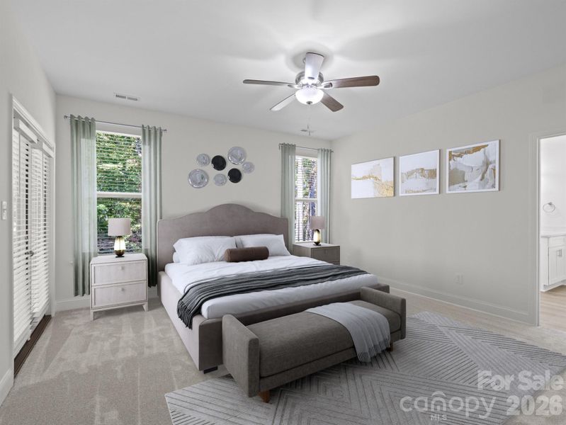Furnished interior view inside a new home in College Place, Lancaster (Image 10).