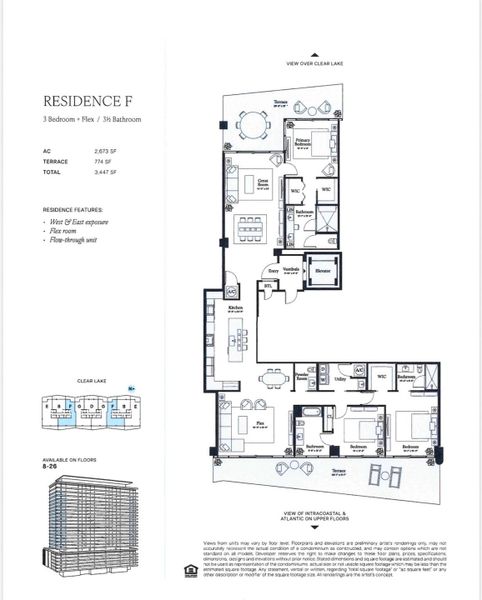 2D floor plan layout of this home in , West Palm Beach, FL (Image 2).