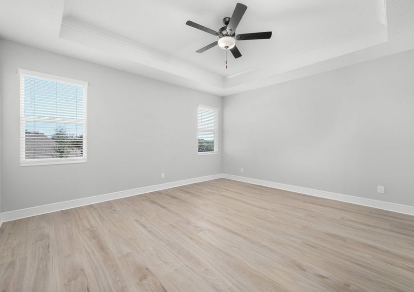 Serene master bedroom.