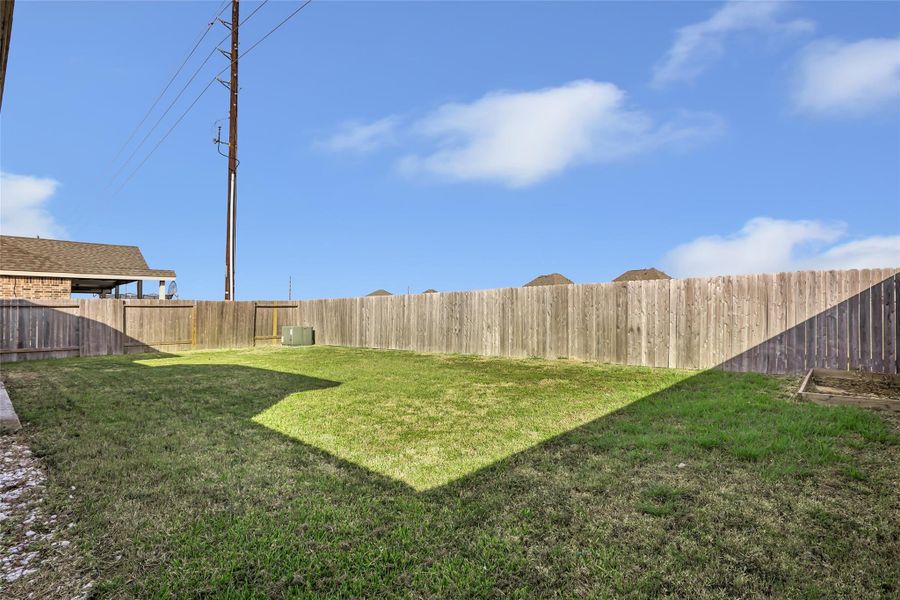 Exterior details and patio area of a home in , Baytown (Image 3). Exterior details and patio area of a home in , Baytown (Image 3).