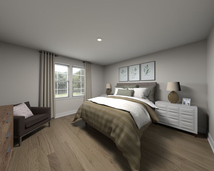 Furnished interior view inside a new home in Marshburn Landing - Signature Series, Wendell (Image 5).